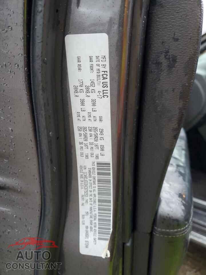 DODGE DURANGO 2017 - 1C4RDJEG3HC879253