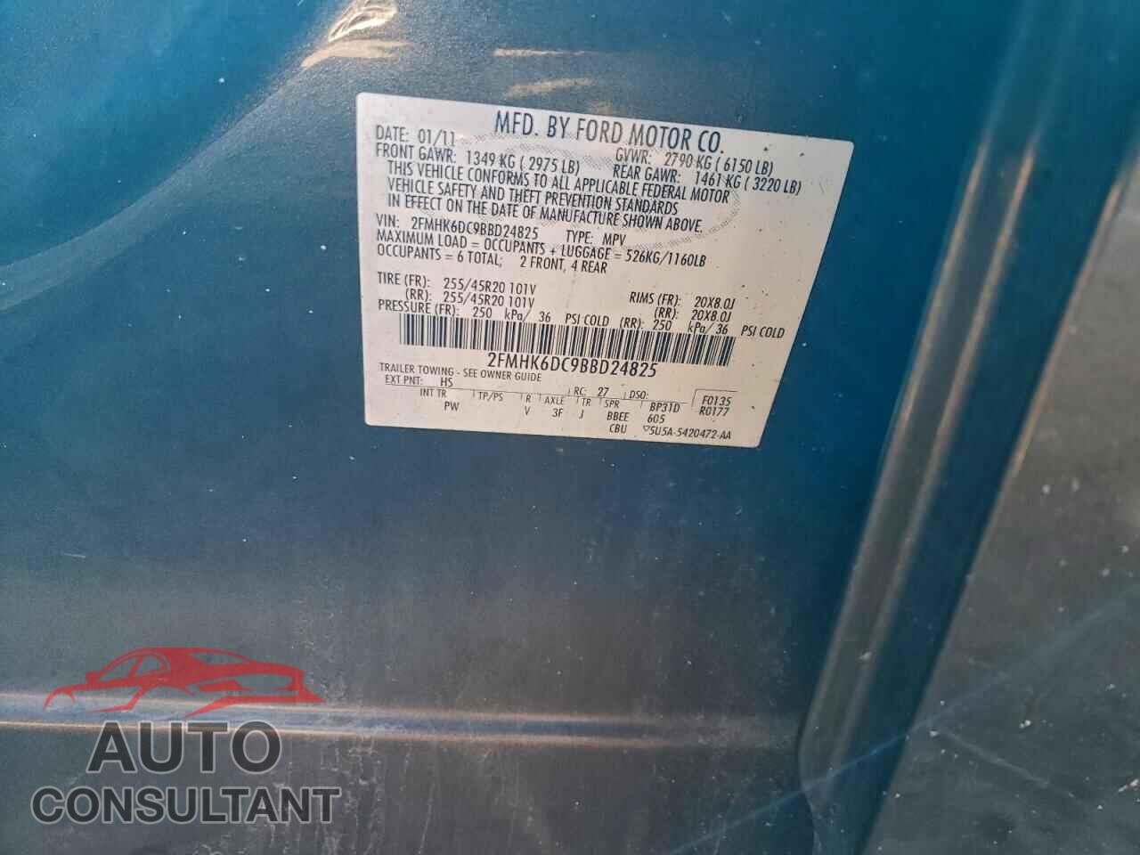 FORD FLEX 2010 - 2FMHK6DC9BBD24825