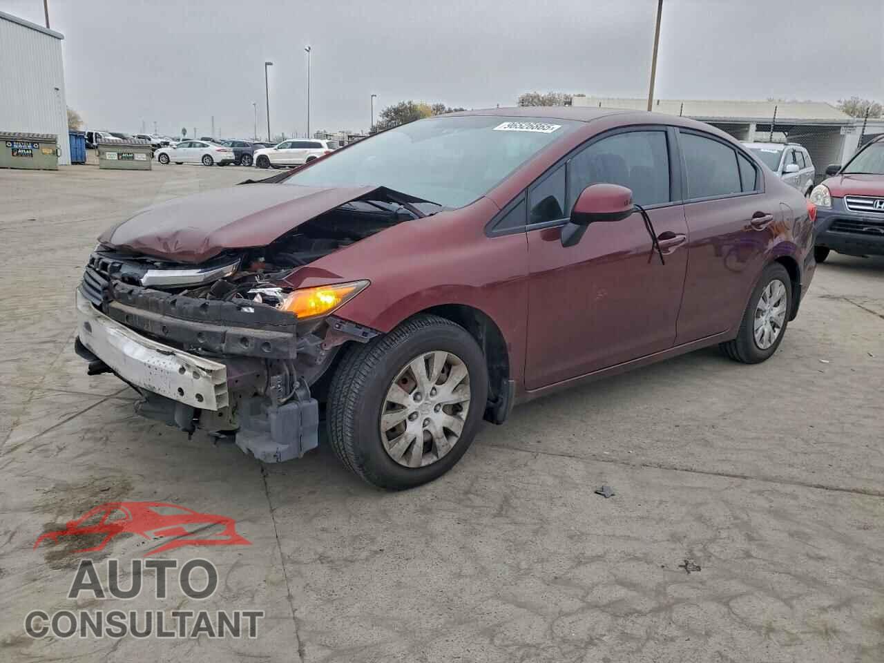 HONDA CIVIC 2012 - 19XFB2F54CE386694