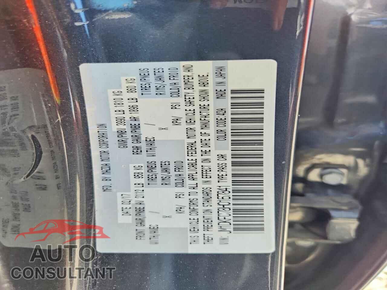 MAZDA CX-3 2017 - JM1DKFC78H0167841