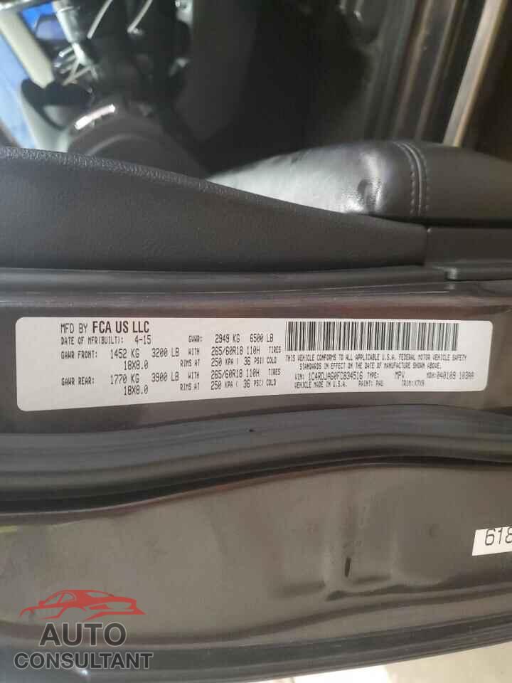 DODGE DURANGO 2015 - 1C4RDJAG0FC834516