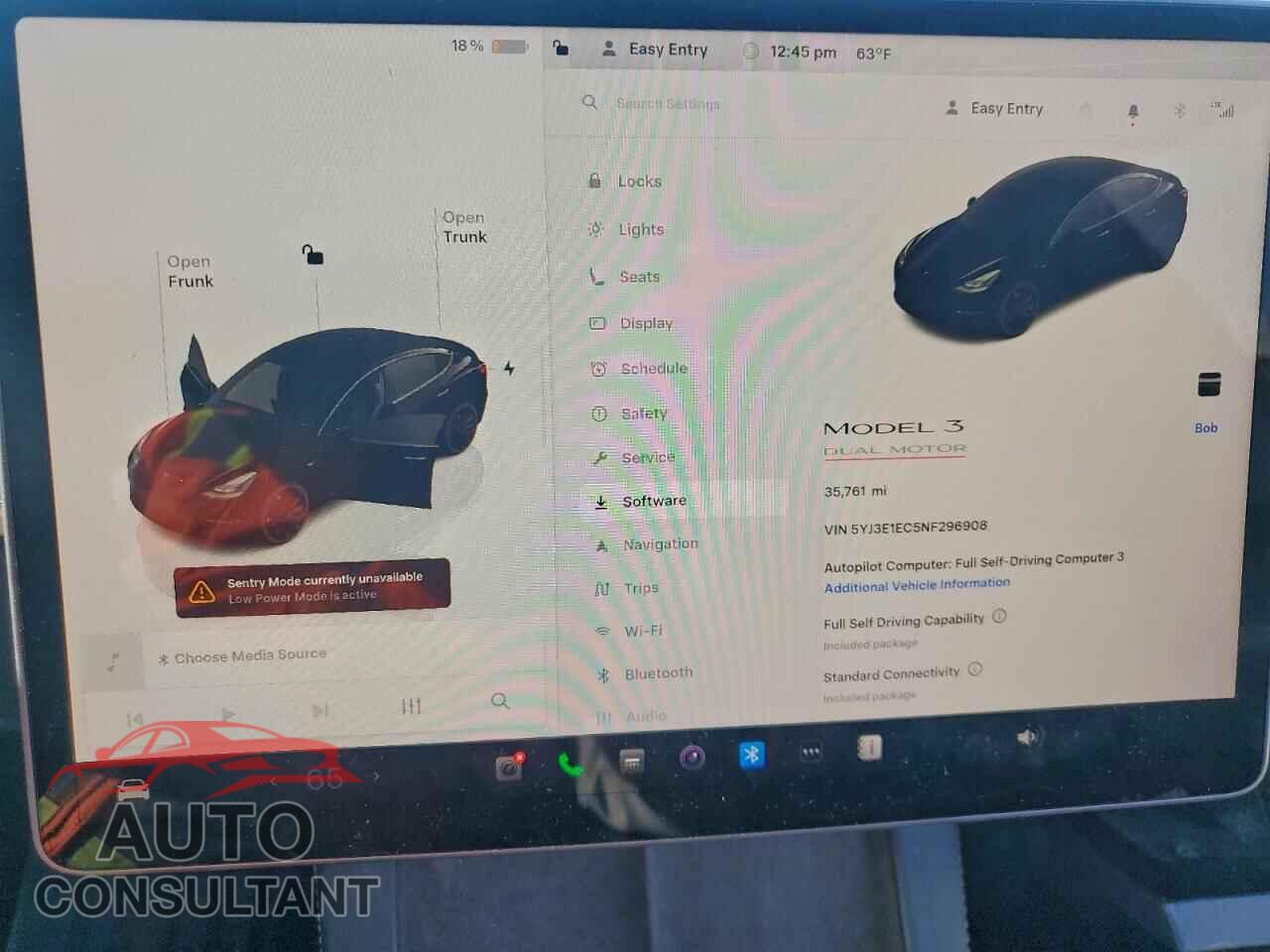 TESLA MODEL 3 2022 - 5YJ3E1EC5NF296908