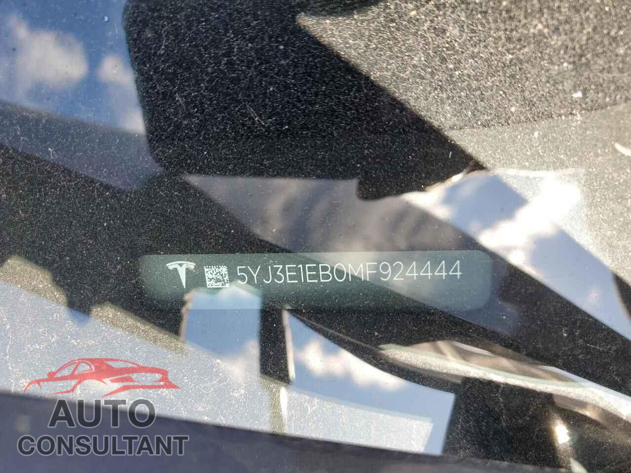 TESLA MODEL 3 2021 - 5YJ3E1EB0MF924444