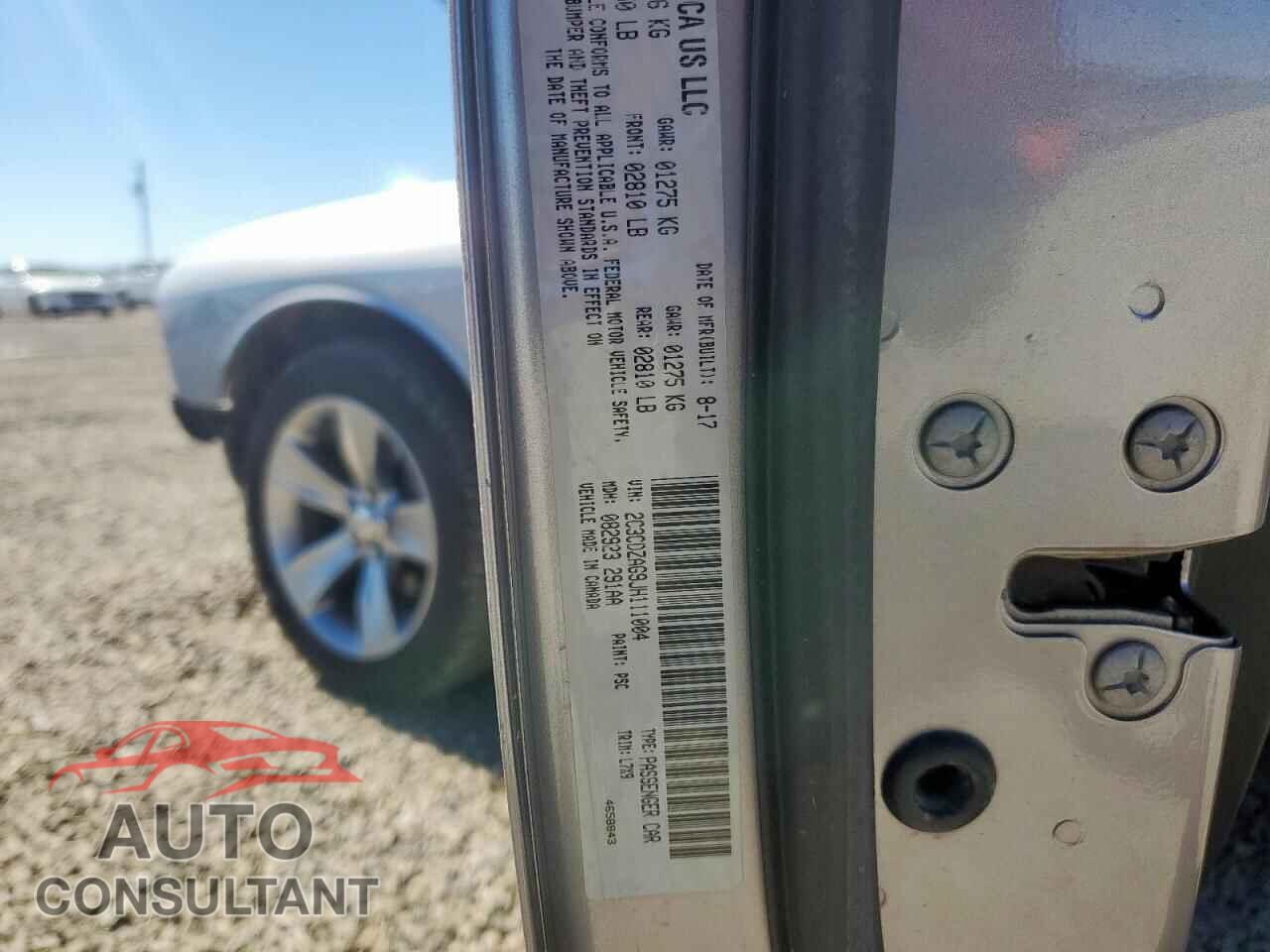 DODGE CHALLENGER 2018 - 2C3CDZAG9JH111004