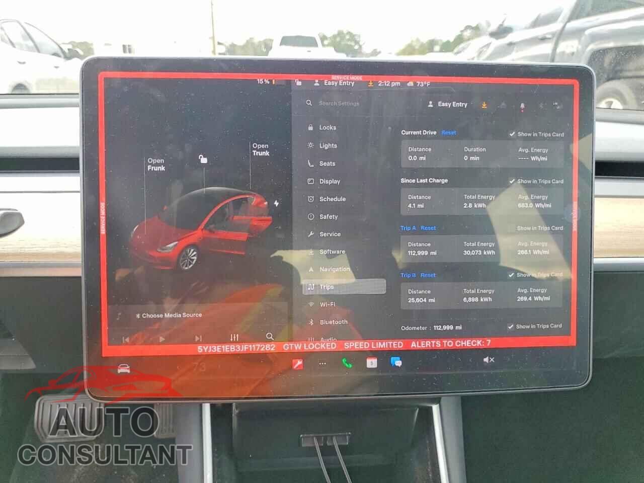 TESLA MODEL 3 2018 - 5YJ3E1EB3JF117282