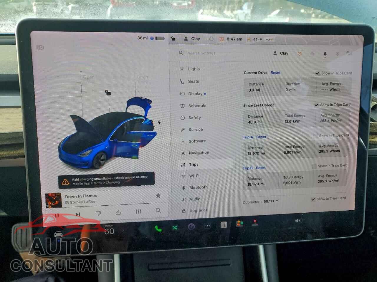 TESLA MODEL 3 2019 - 5YJ3E1EA7KF306882