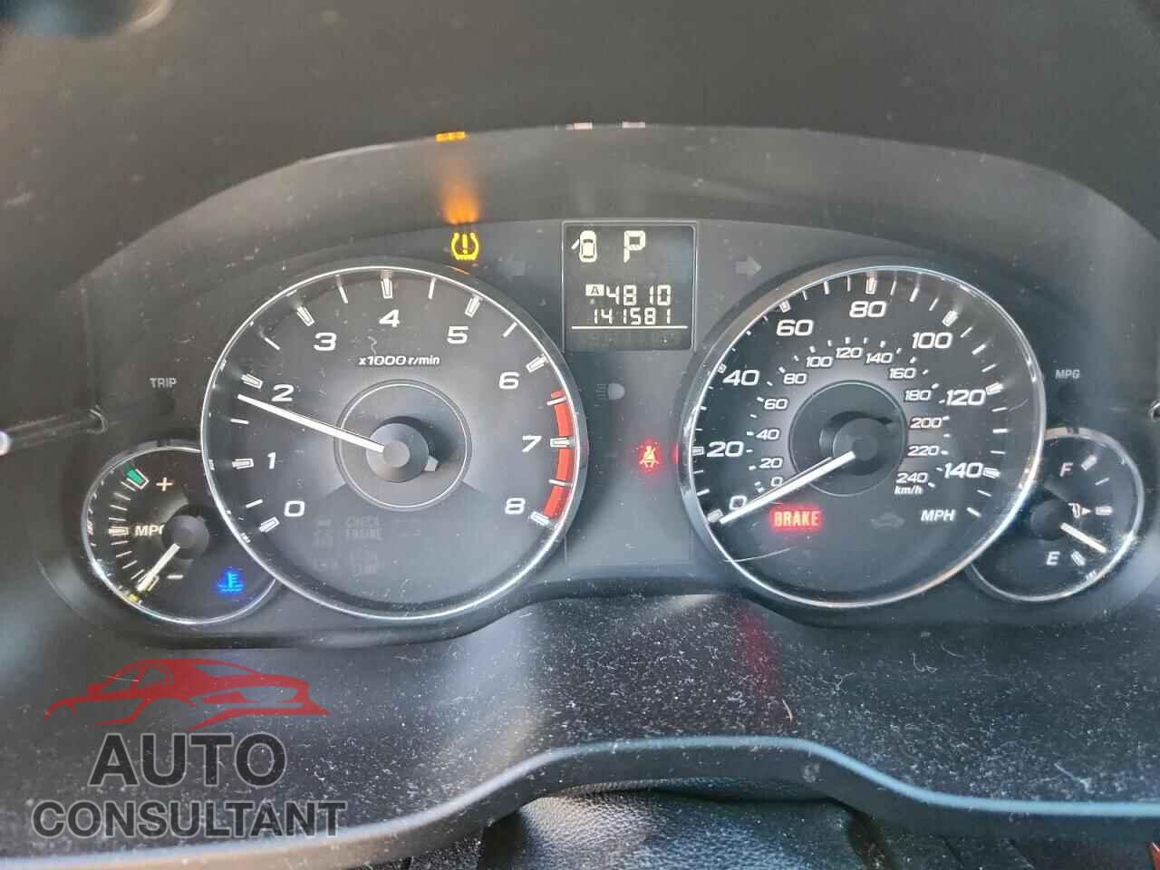 SUBARU OUTBACK 2012 - 4S4BRBLC4C3207621