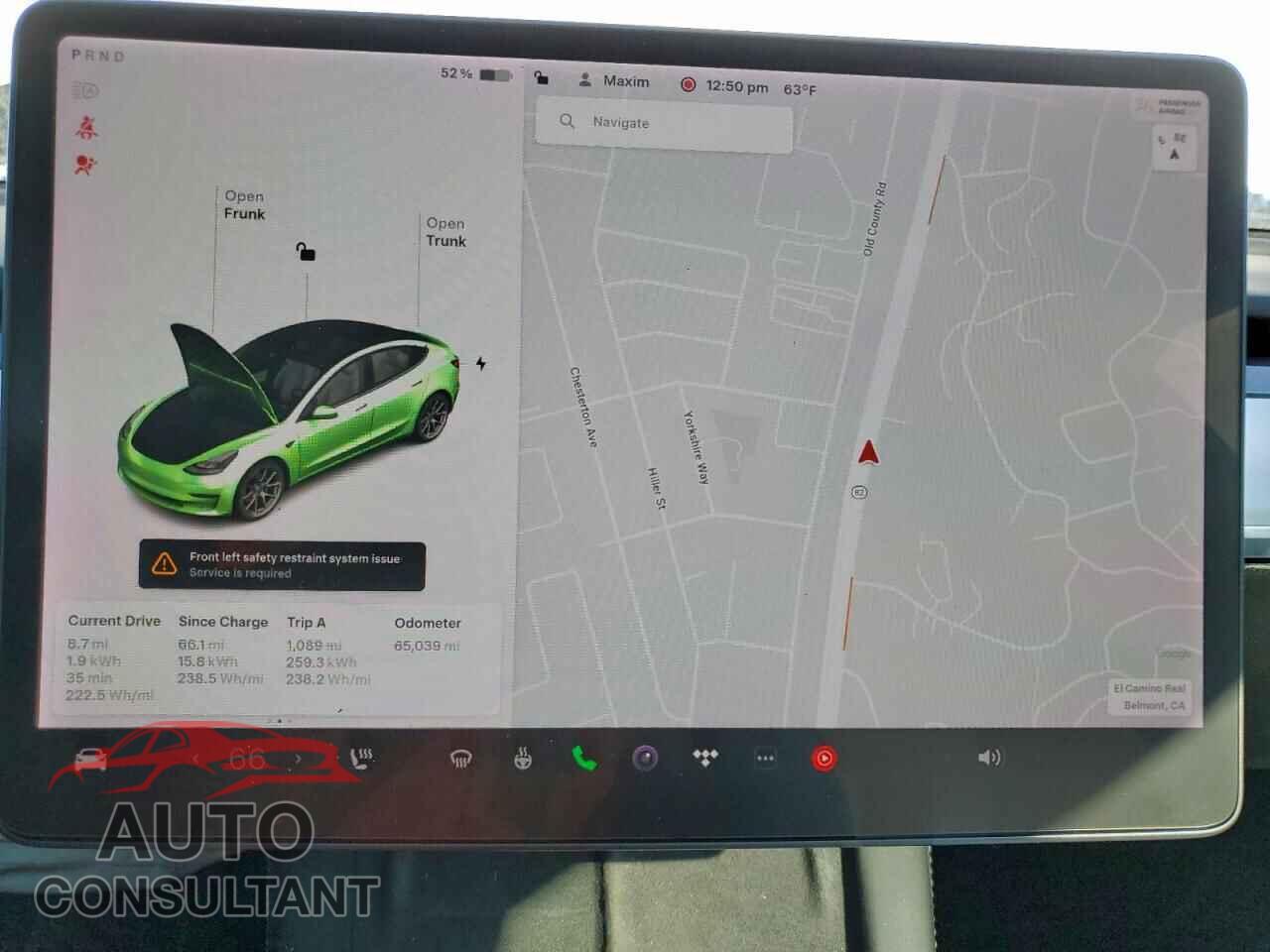 TESLA MODEL 3 2022 - 5YJ3E1EB7NF127948