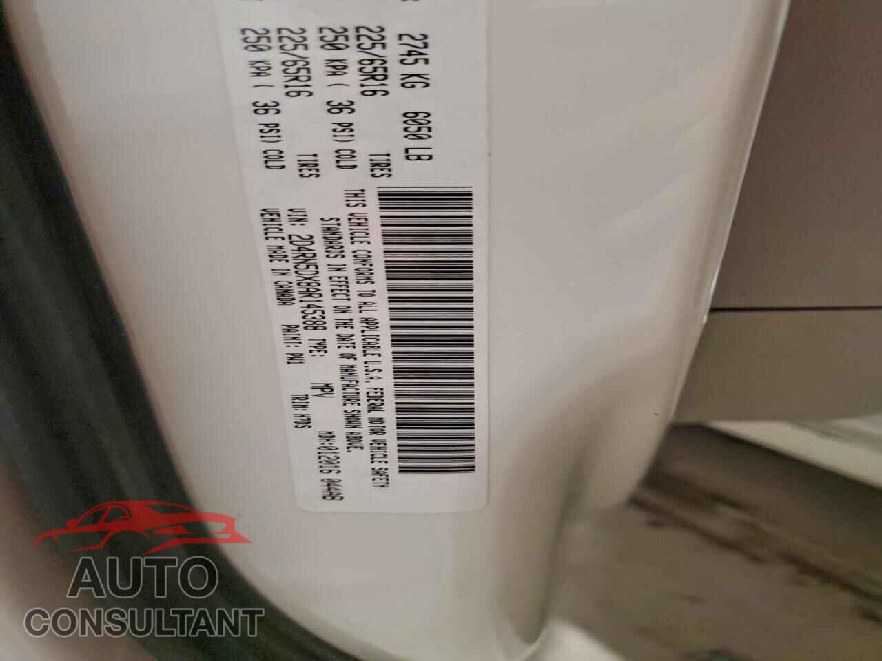 DODGE CARAVAN 2010 - 2D4RN5DX8AR145388