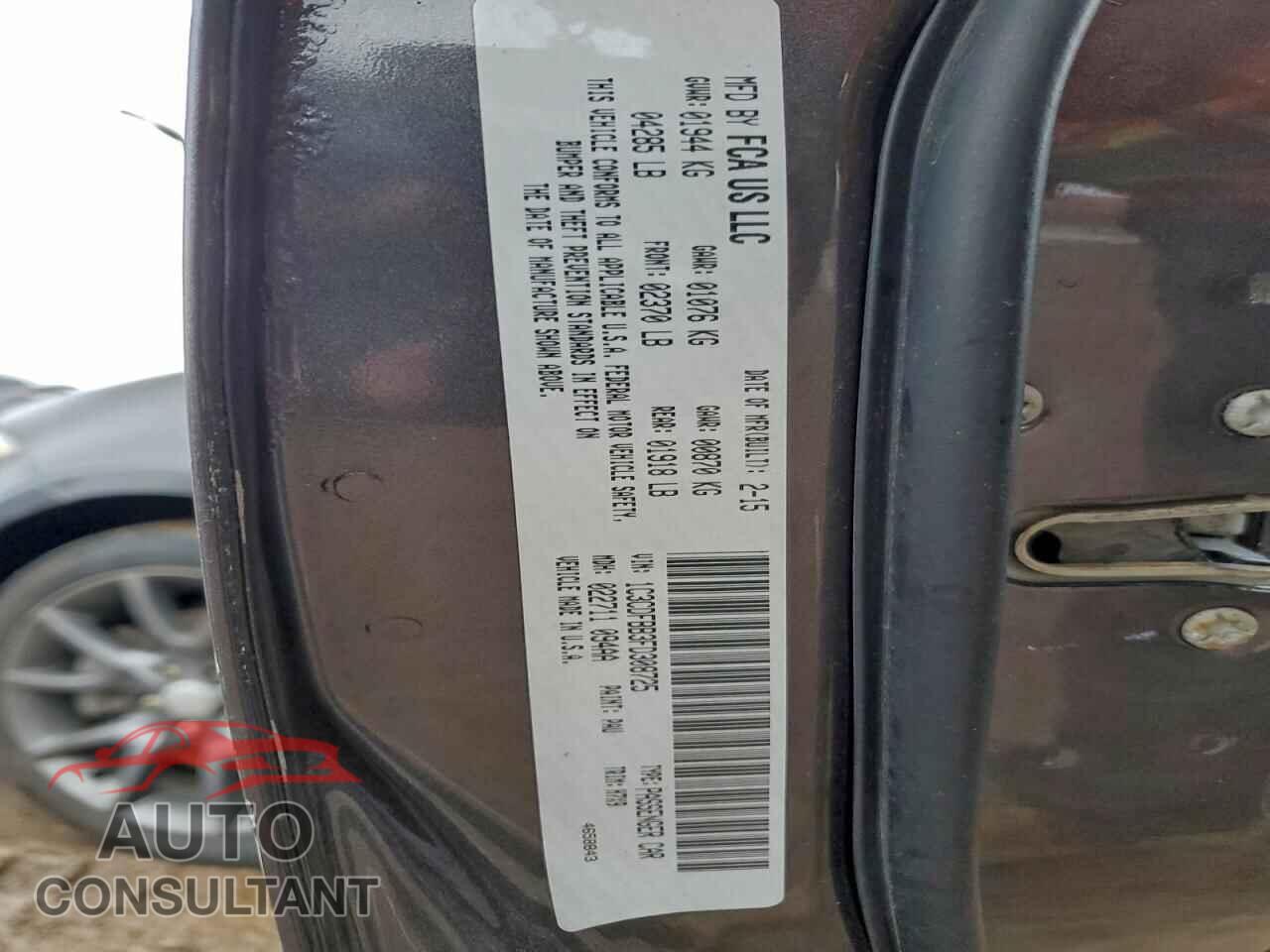 DODGE DART 2015 - 1C3CDFBB3FD308725