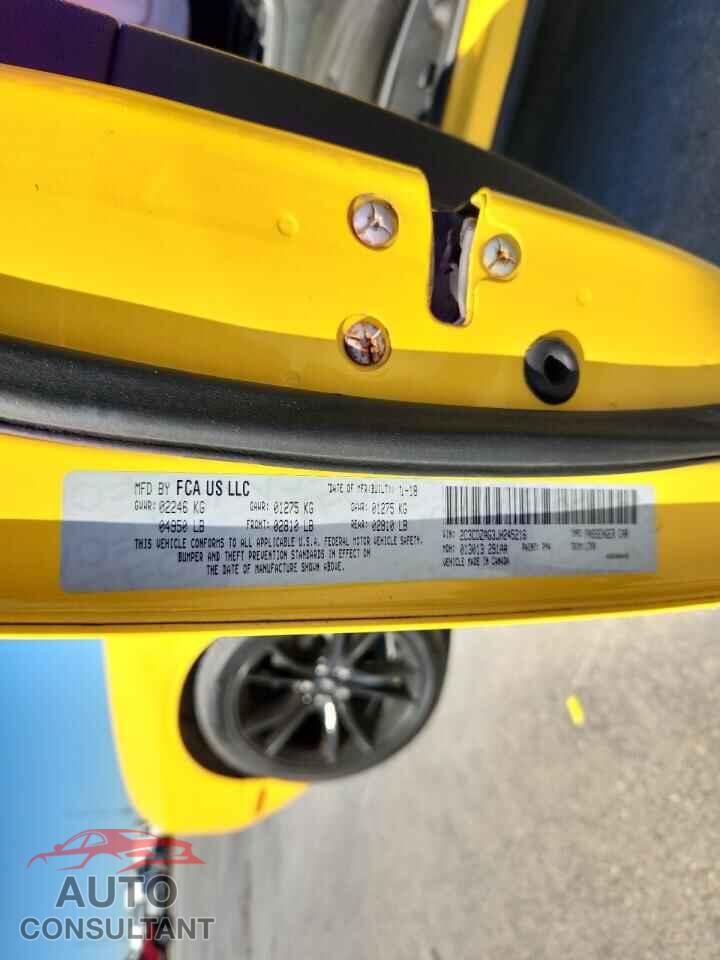 DODGE CHALLENGER 2018 - 2C3CDZAG3JH245216