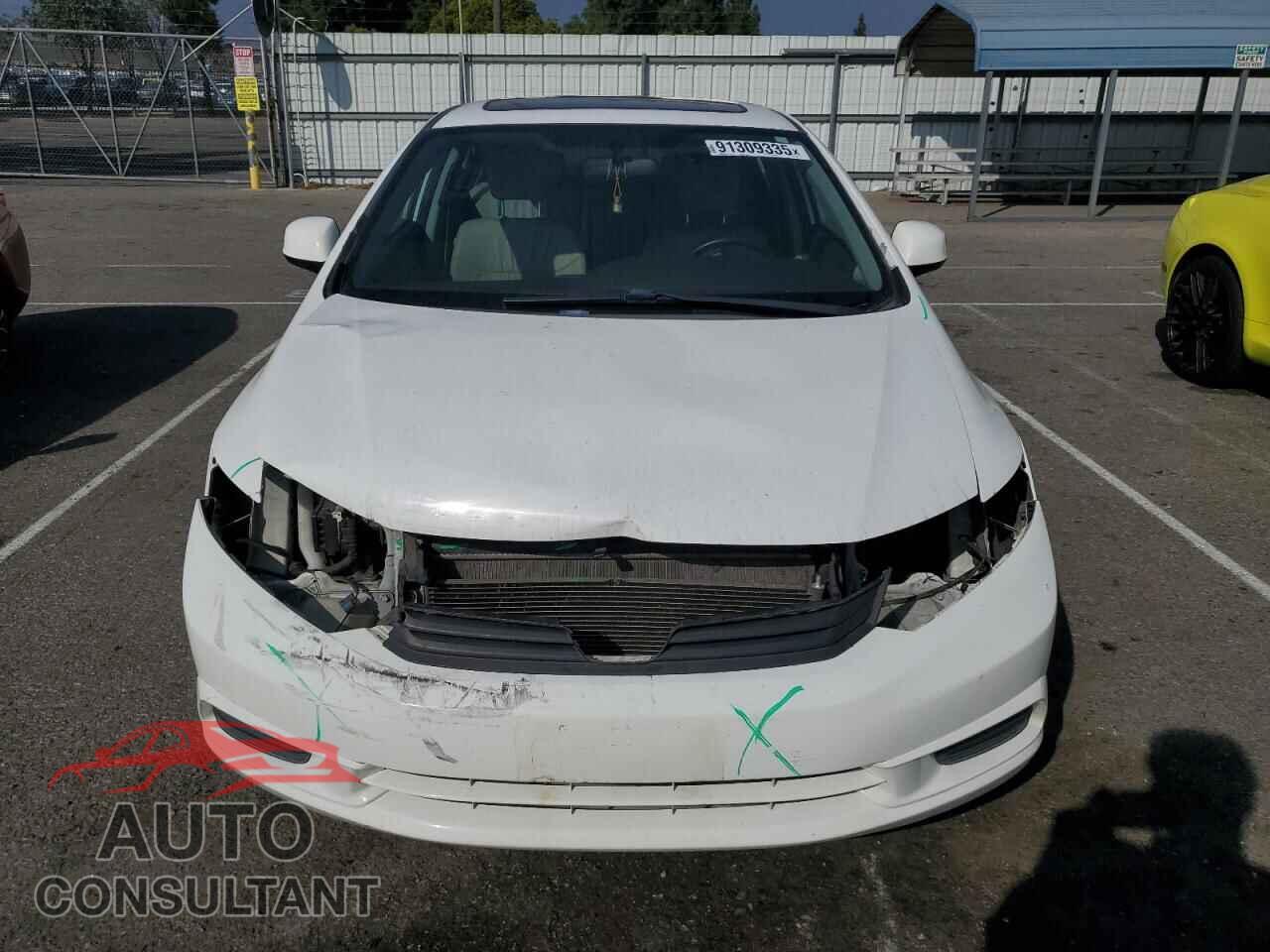 HONDA CIVIC 2012 - 19XFB2F90CE366302