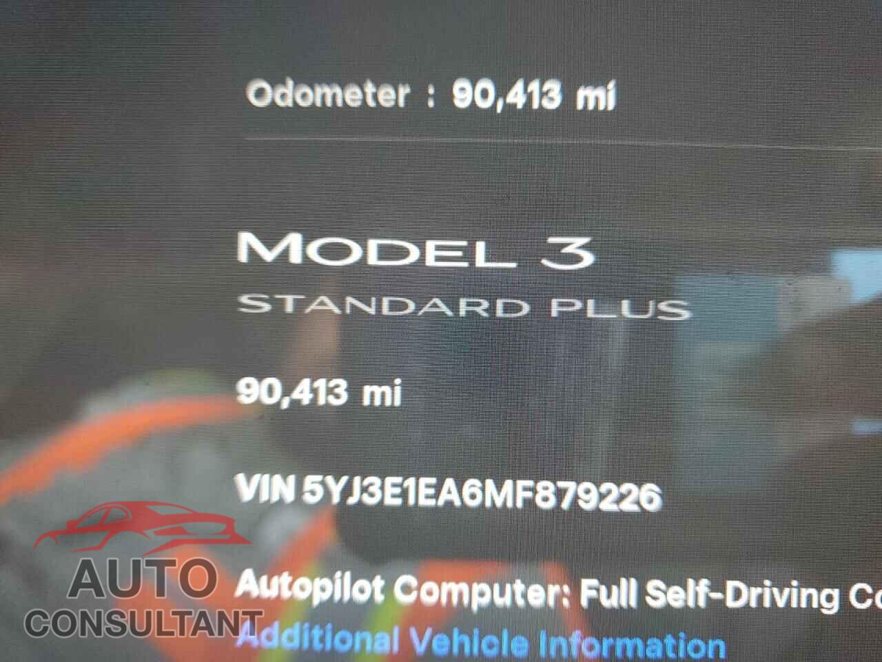 TESLA MODEL 3 2021 - 5YJ3E1EA6MF879226