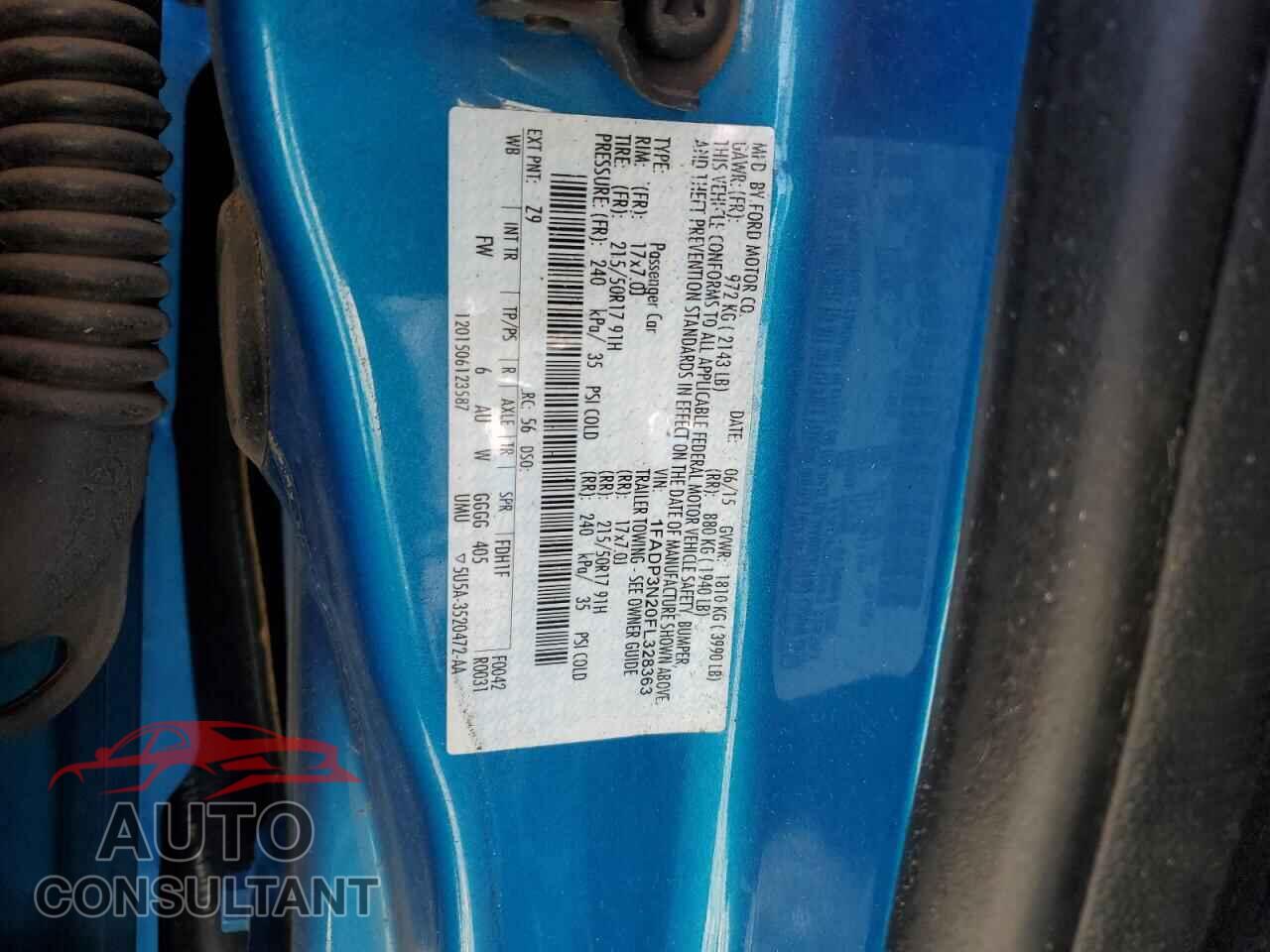 FORD FOCUS 2015 - 1FADP3N20FL328363