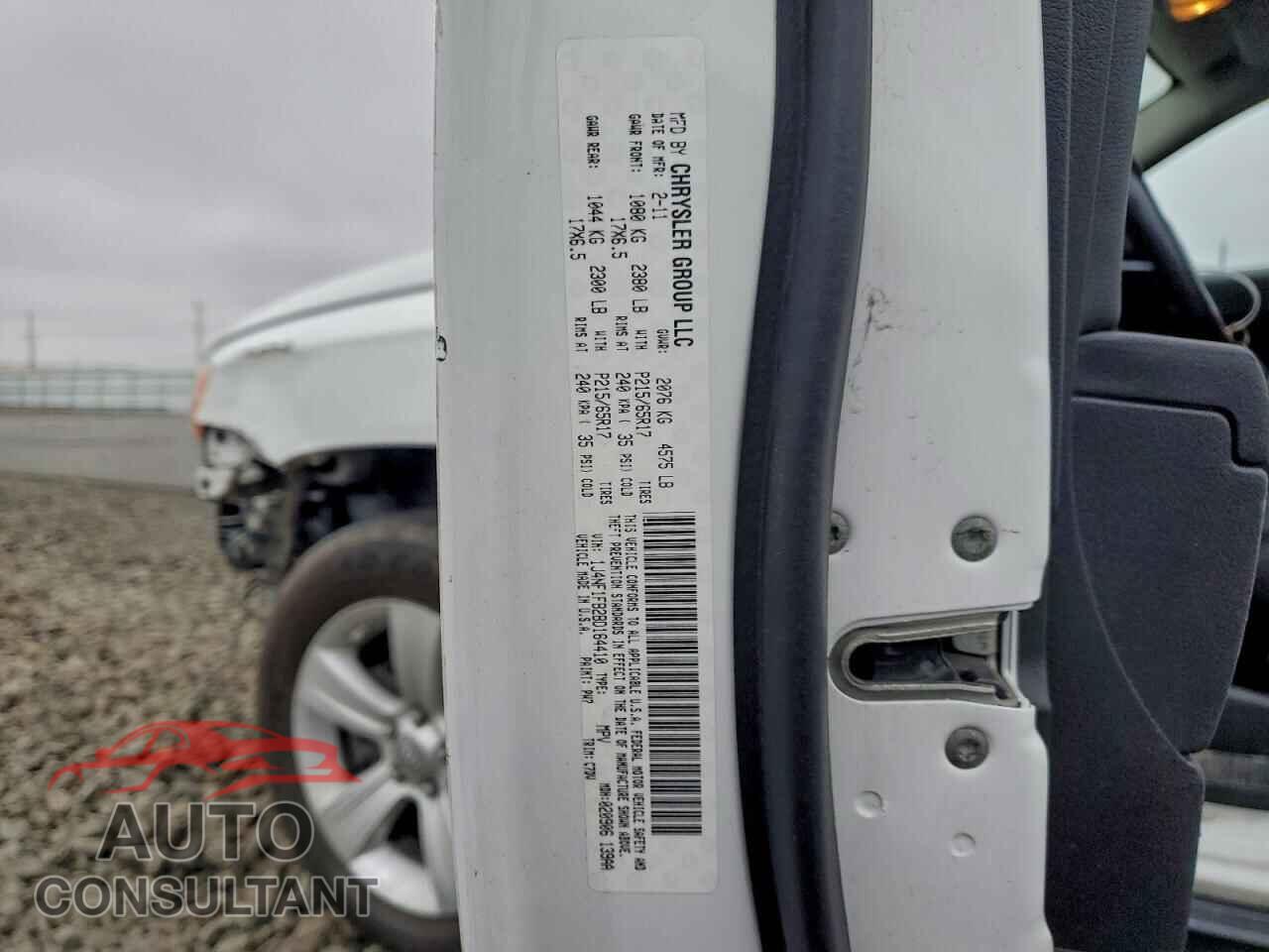 JEEP COMPASS 2011 - 1J4NF1FB2BD164410