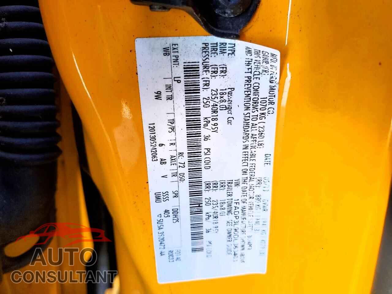 FORD FOCUS 2013 - 1FADP3L90DL363403