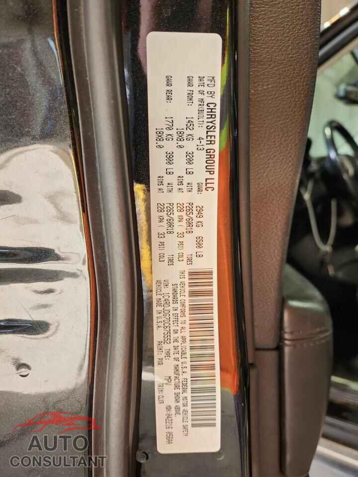 DODGE DURANGO 2013 - 1C4RDJDG7DC675552