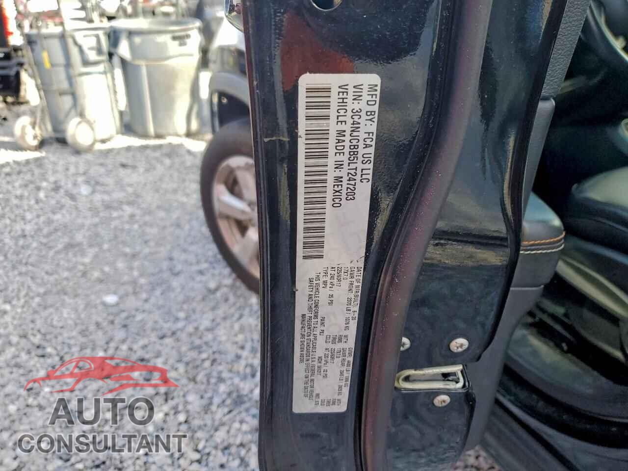 JEEP COMPASS 2020 - 3C4NJCBB5LT247203