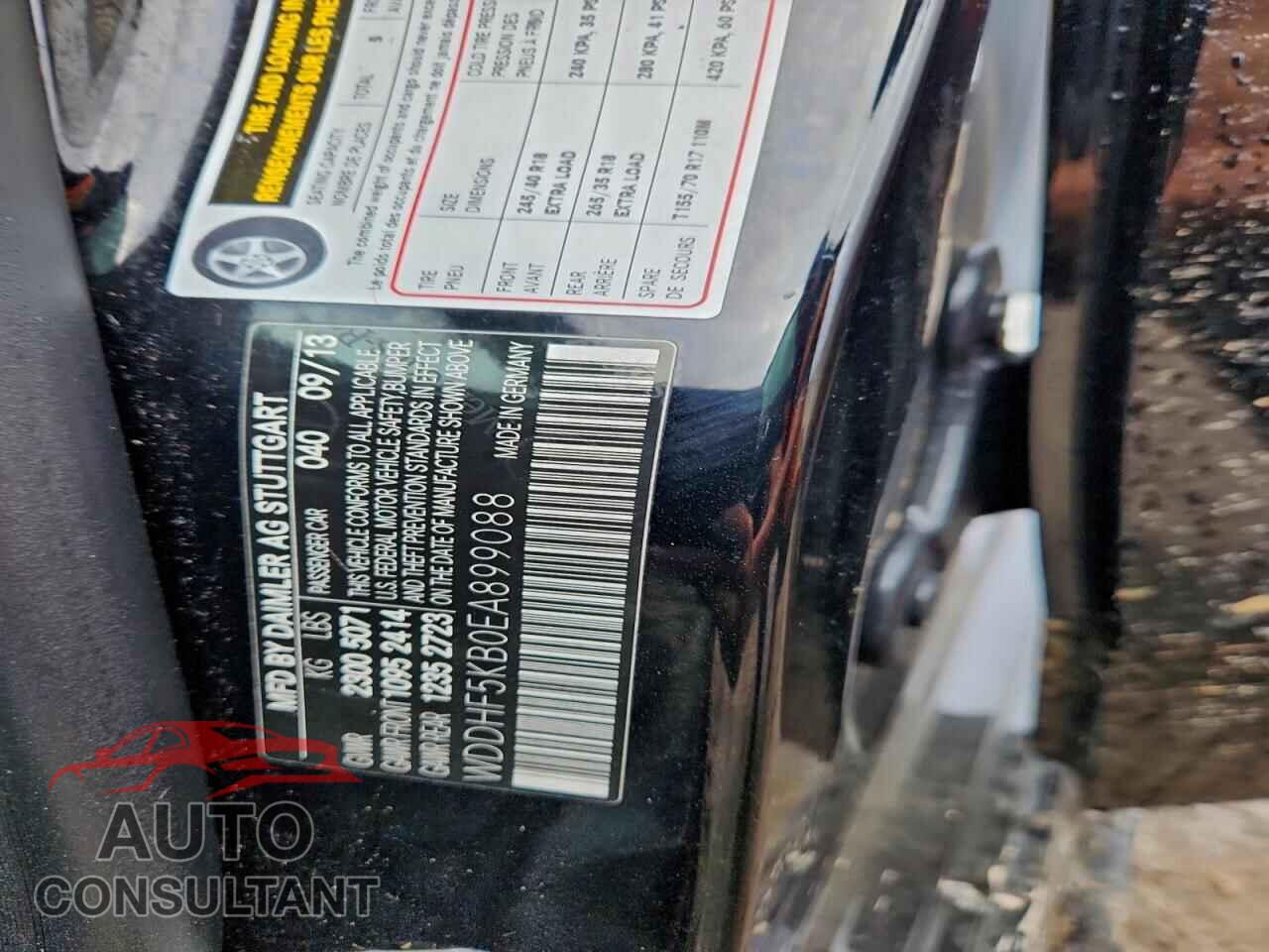 MERCEDES-BENZ E-CLASS 2014 - WDDHF5KB0EA899088