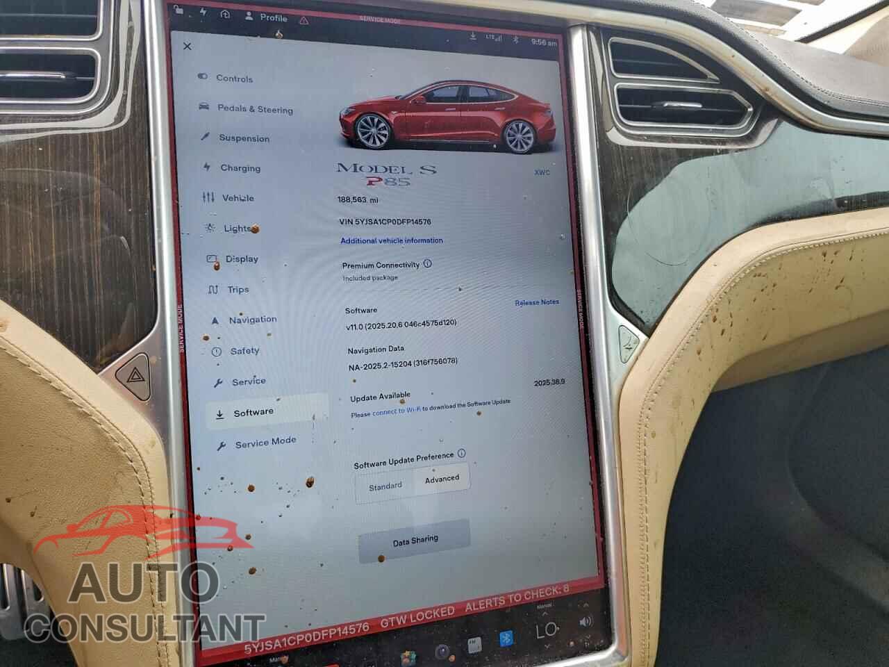 TESLA MODEL S 2013 - 5YJSA1CP0DFP14576