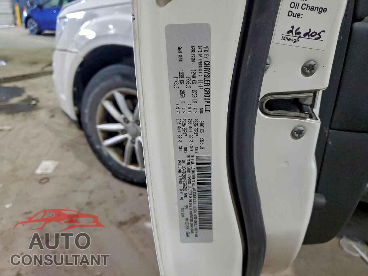DODGE JOURNEY 2015 - 3C4PDCBB2FT586991