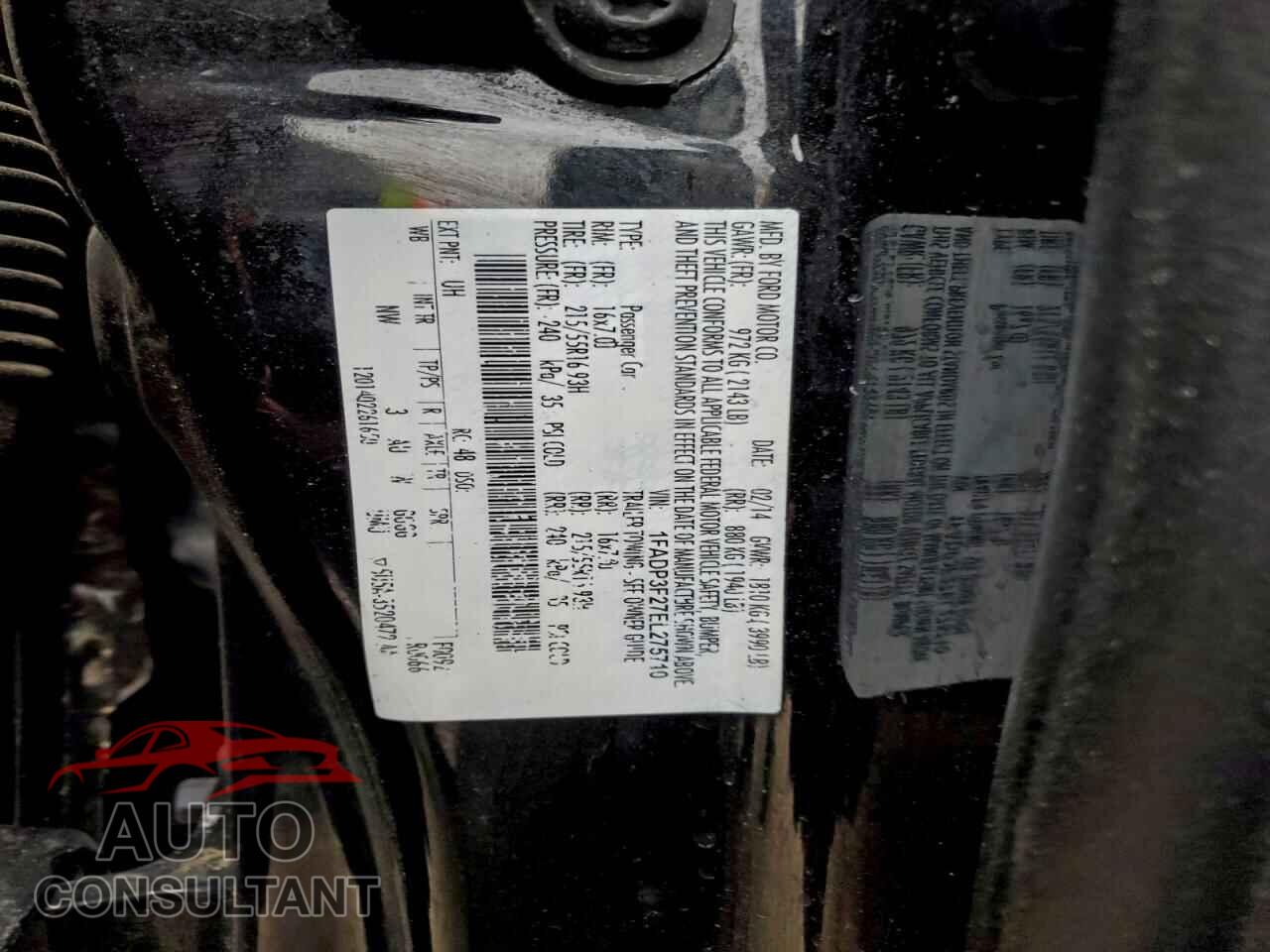 FORD FOCUS 2014 - 1FADP3F27EL275710