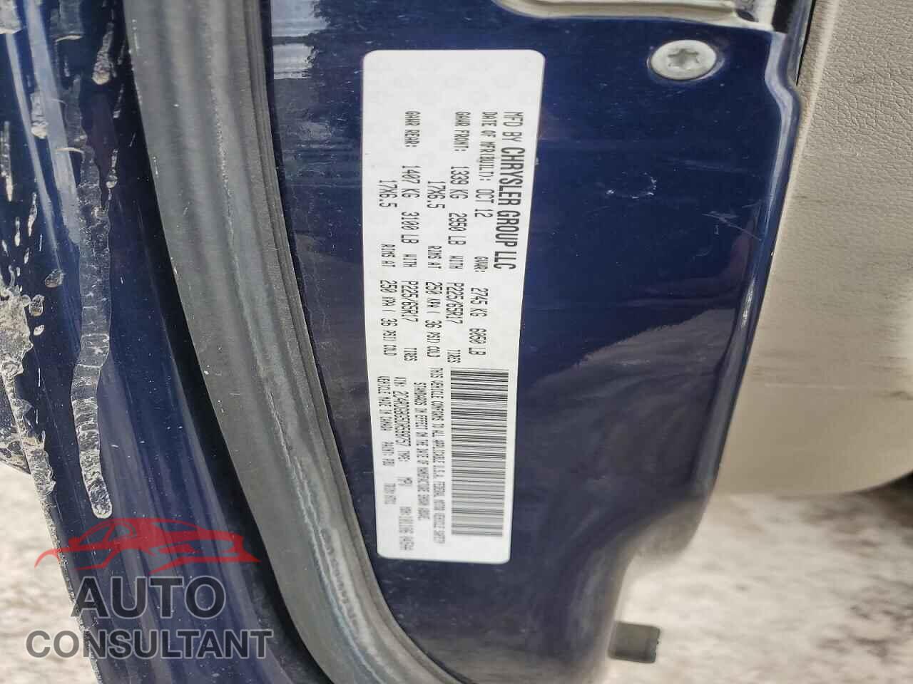 DODGE CARAVAN 2013 - 2C4RDGBG5DR598757