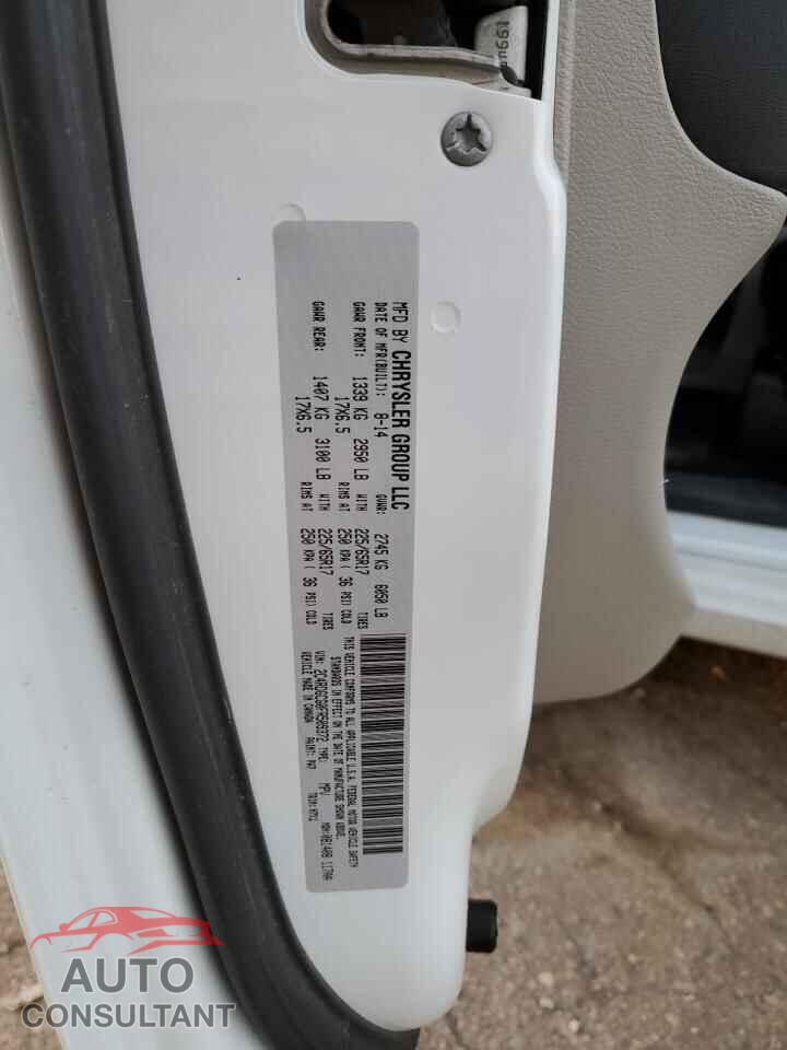 DODGE CARAVAN 2015 - 2C4RDGCG0FR509372
