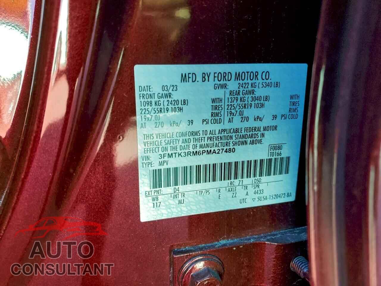 FORD MUSTANG 2023 - 3FMTK3RM6PMA27480