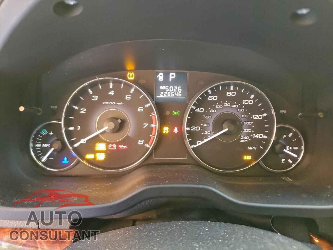 SUBARU OUTBACK 2012 - 4S4BRBKC3C3303533