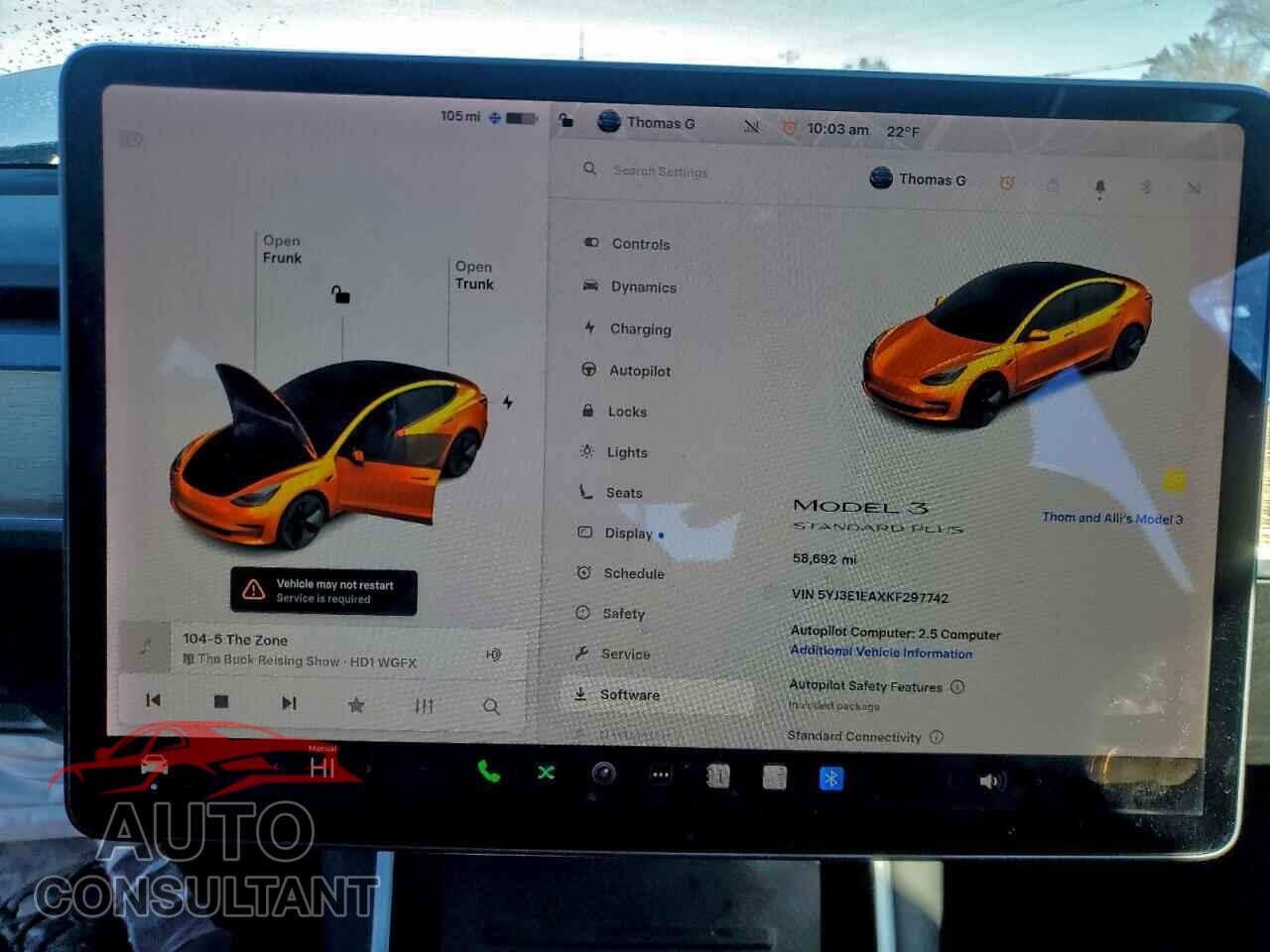TESLA MODEL 3 2019 - 5YJ3E1EAXKF297742