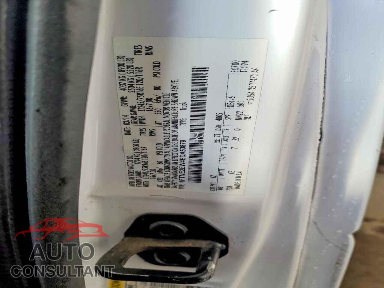 FORD ECONOLINE 2014 - 1FTNE2EW4EDA53879