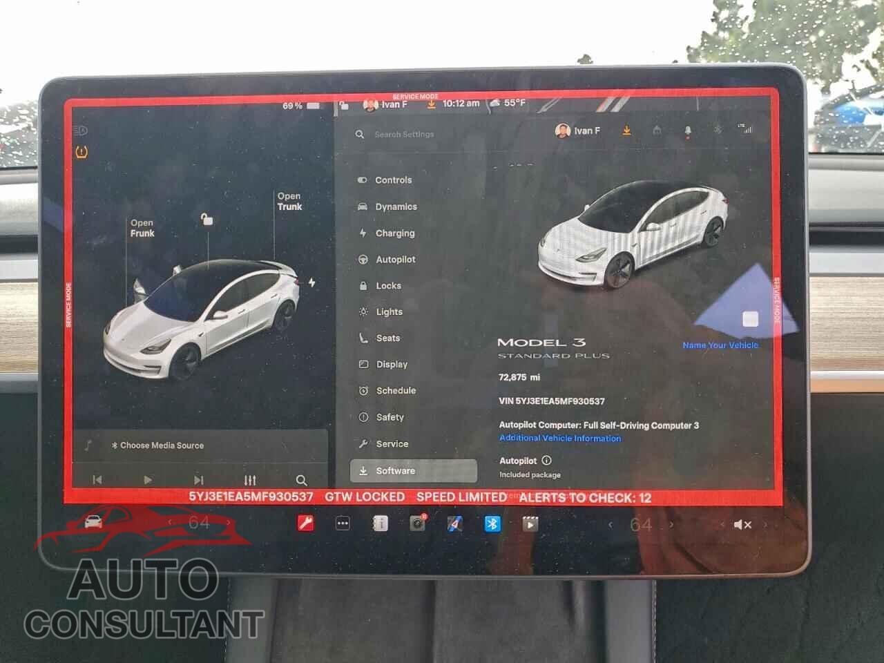 TESLA MODEL 3 2021 - 5YJ3E1EA5MF930537
