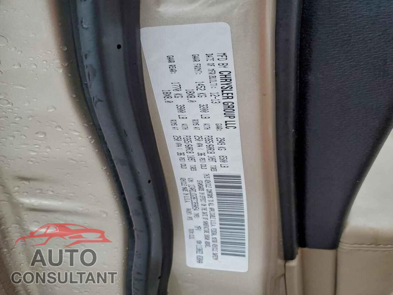 DODGE DURANGO 2014 - 1C4RDJDG9EC359054
