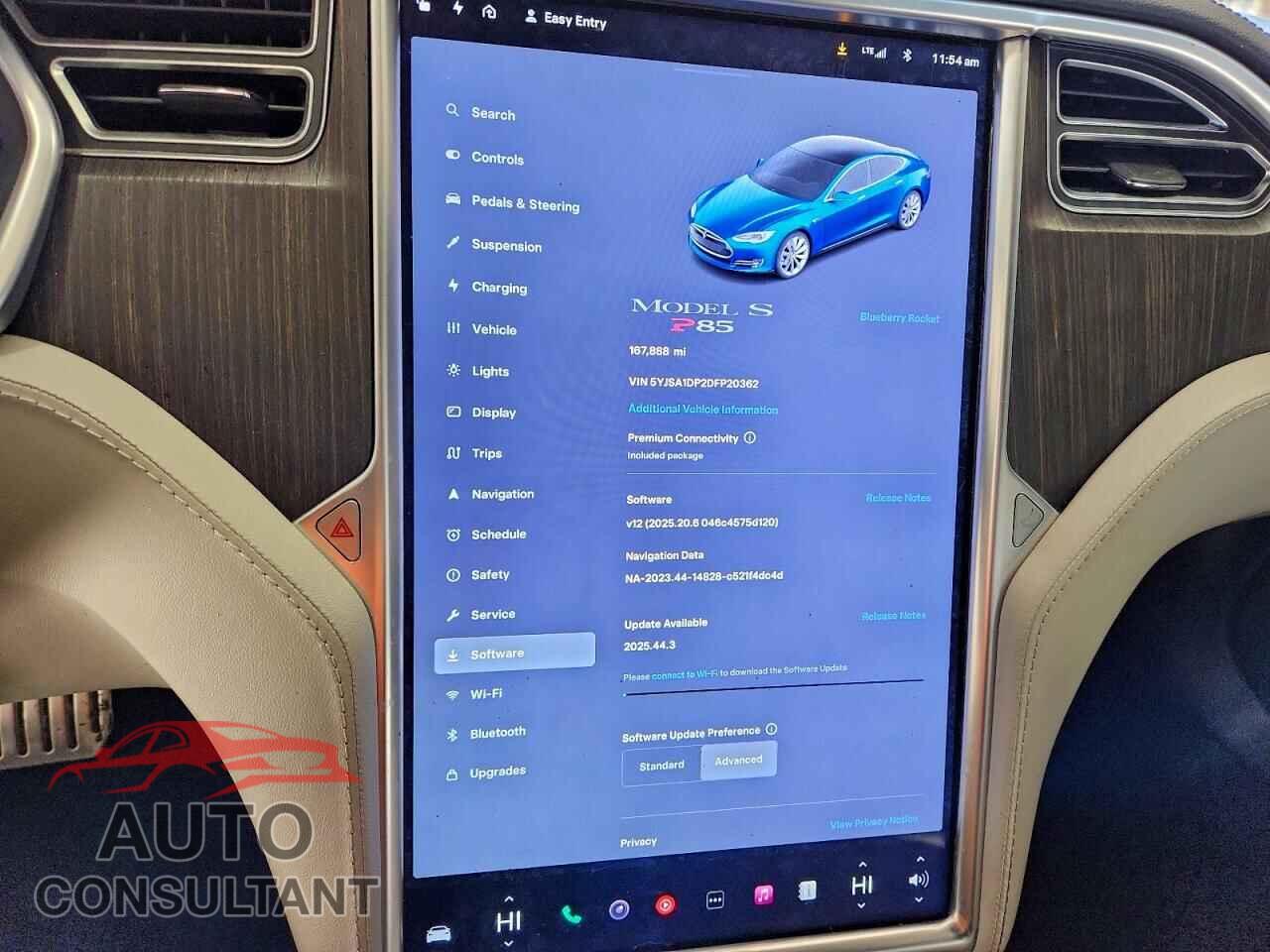 TESLA MODEL S 2013 - 5YJSA1DP2DFP20362