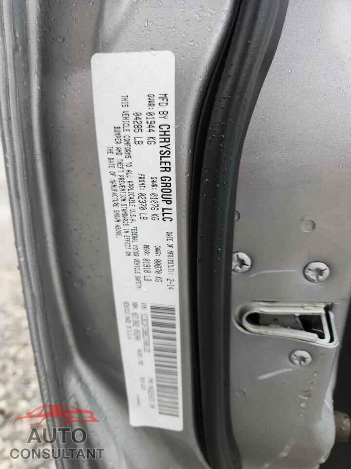 DODGE DART 2014 - 1C3CDFCB8ED768122