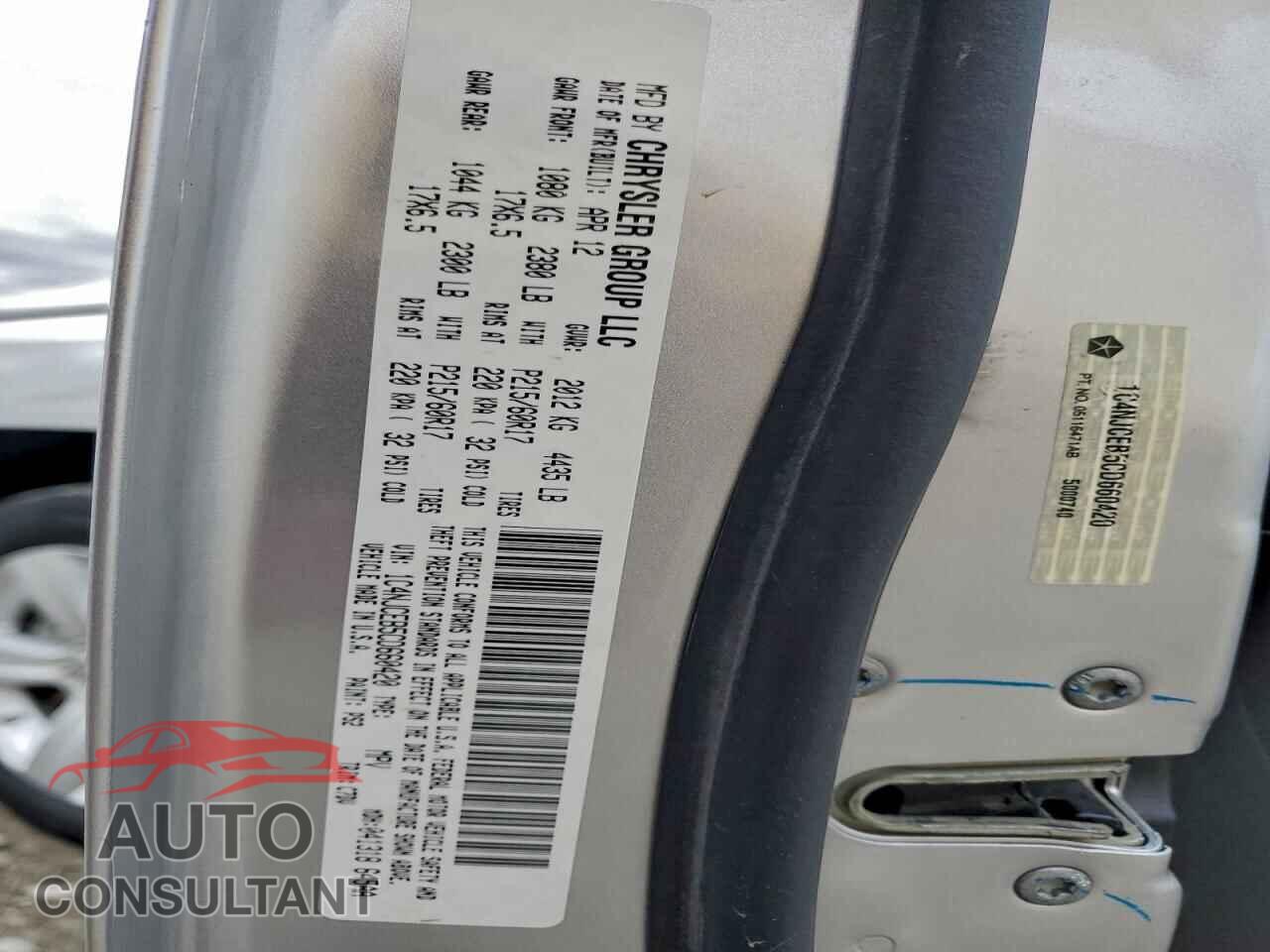 JEEP COMPASS 2012 - 1C4NJCEB5CD660420