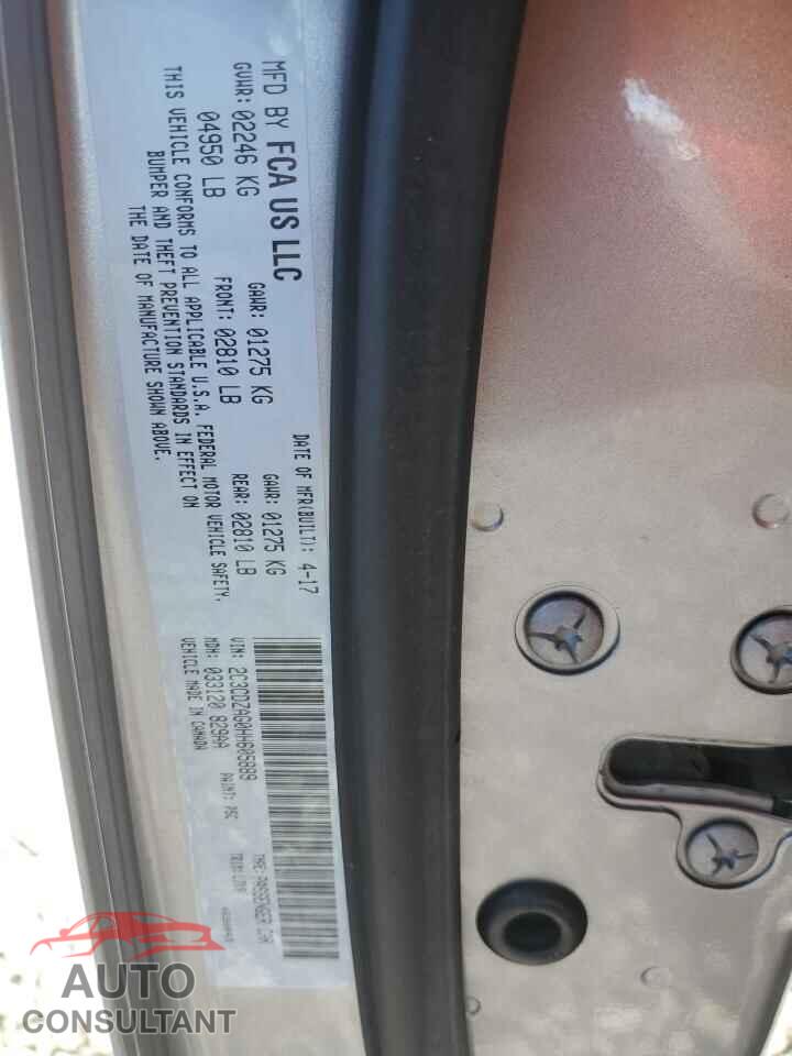 DODGE CHALLENGER 2017 - 2C3CDZAG0HH605889