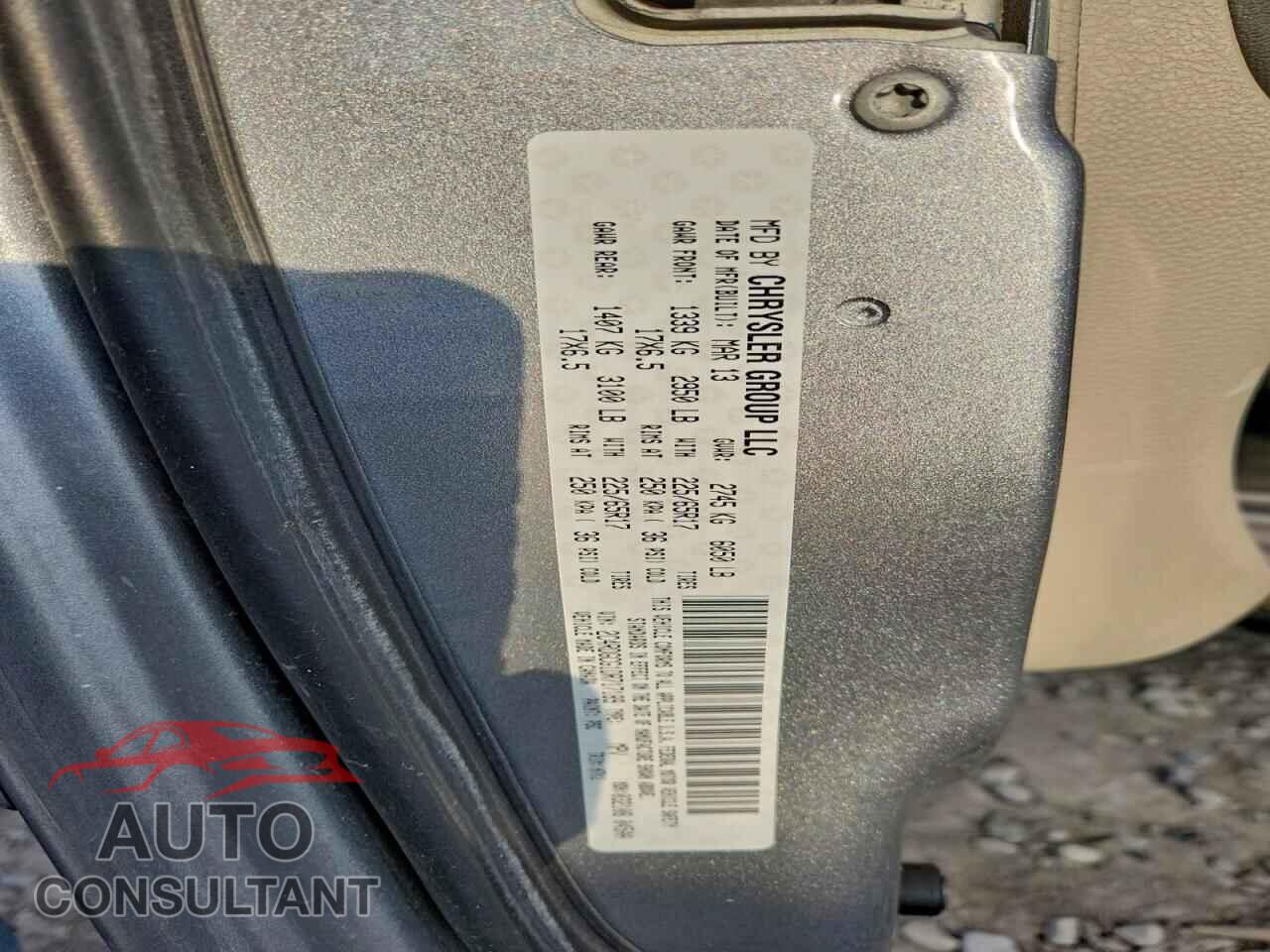 DODGE CARAVAN 2013 - 2C4RDGCG1DR717189