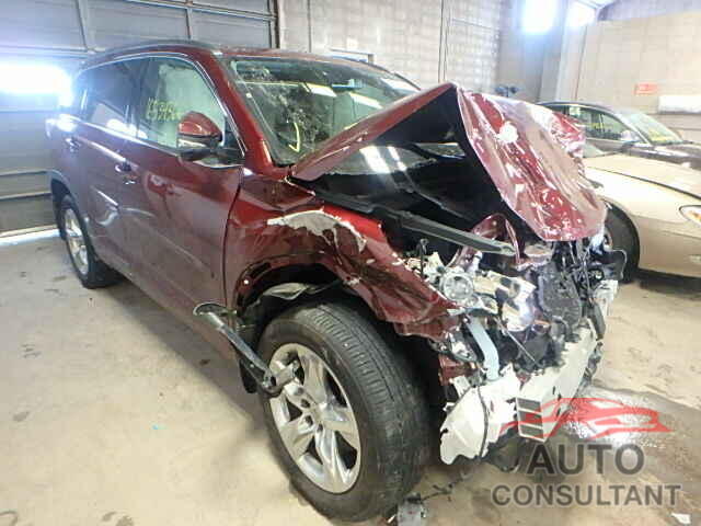 TOYOTA HIGHLANDER 2015 - 5TDDKRFH2FS096989