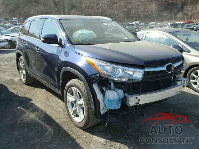 TOYOTA HIGHLANDER 2015 - 5TDDKRFH2FS187597