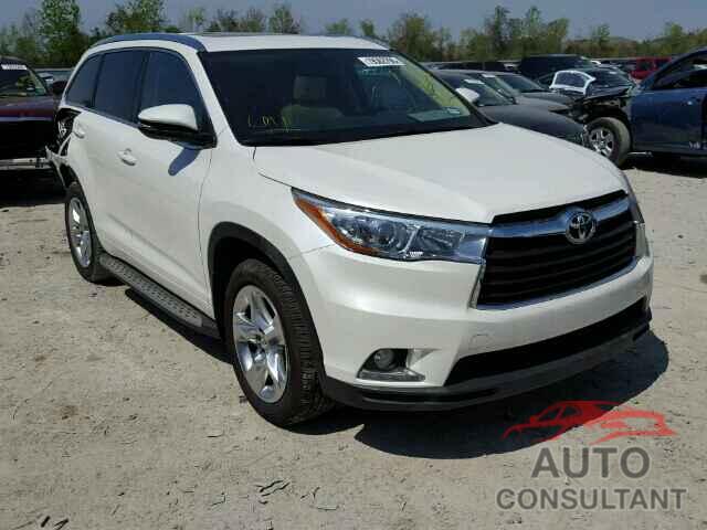 TOYOTA HIGHLANDER 2015 - 5TDYKRFH5FS108554