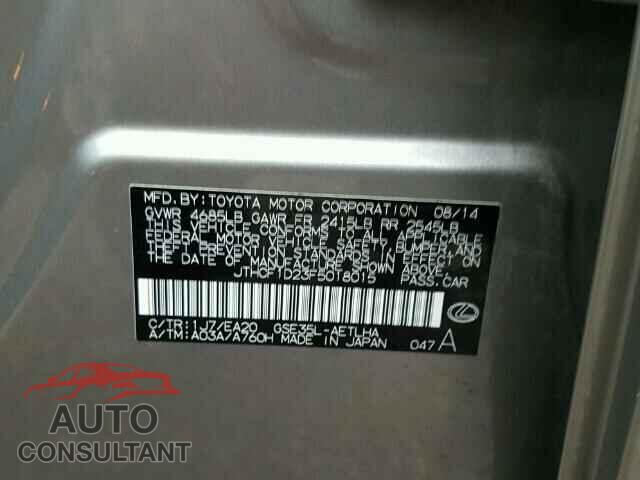 LEXUS IS250 2015 - JTHCF1D23F5018015