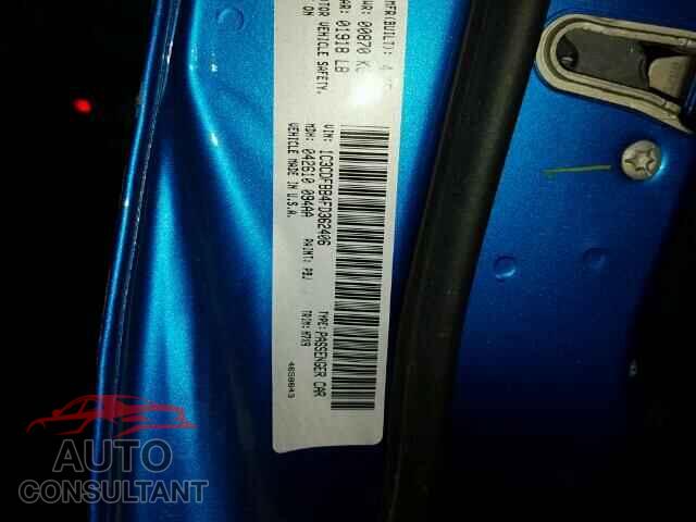 DODGE DART 2015 - 1C3CDFBB4FD362406