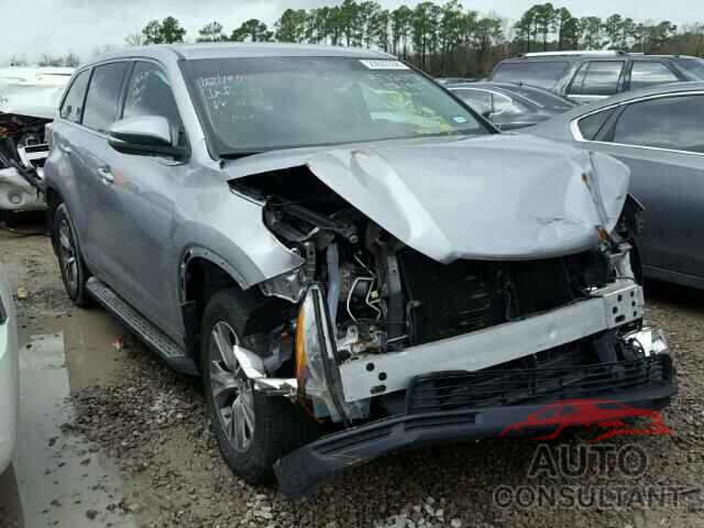 TOYOTA HIGHLANDER 2015 - 5TDZKRFH4FS078726