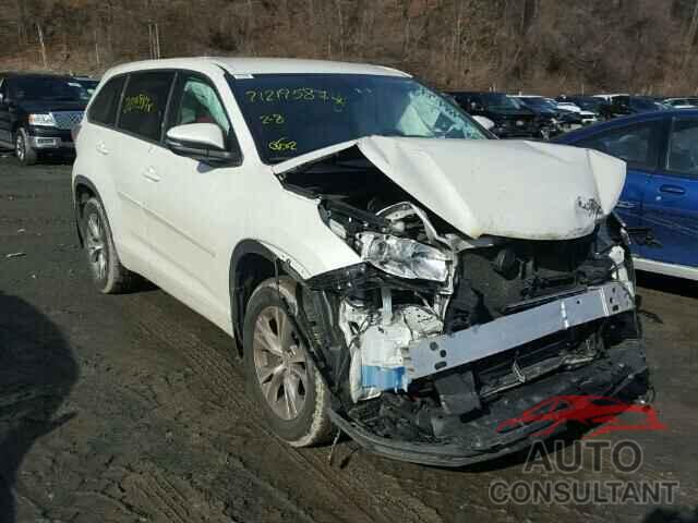 TOYOTA HIGHLANDER 2015 - 5TDBKRFH5FS204805
