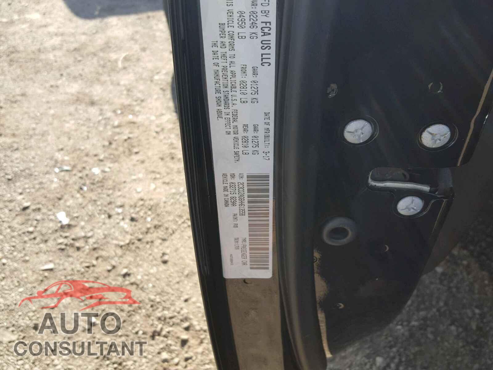 DODGE CHALLENGER 2017 - 2C3CDZAG6HH613558
