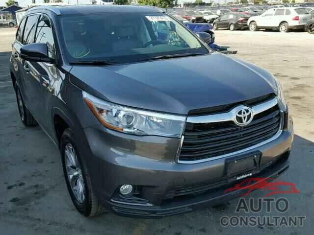 TOYOTA HIGHLANDER 2015 - 5TDKKRFH2FS088804