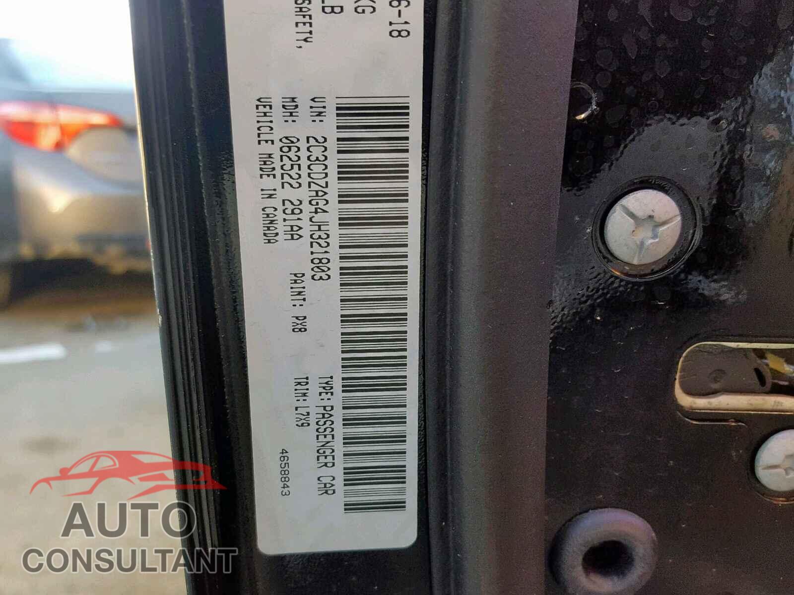DODGE CHALLENGER 2018 - 2C3CDZAG4JH321803