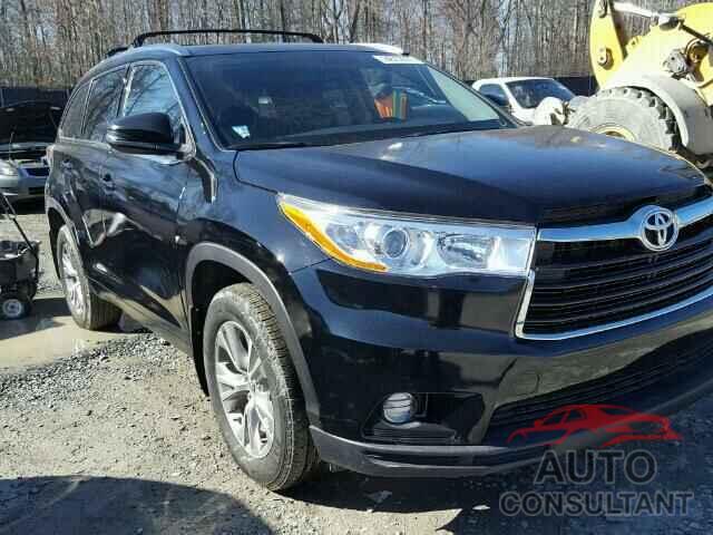 TOYOTA HIGHLANDER 2015 - 5TDJKRFH6FS211743